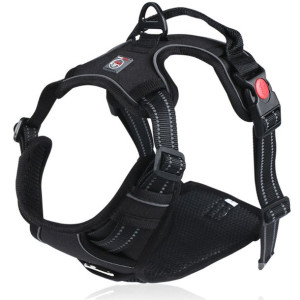 Szelki bezuciskowe dla psa ELITE typu GUARD CZARNE L