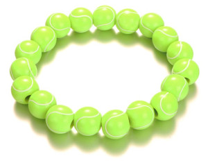 Bransoletka Tenis piłka tenisowa fan sport unisex