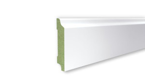 Listwa wilgocioodporna biała MDF F1 Plus wys. 10cm x długość 262cm cokół