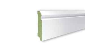 Listwa wilgocioodporna biała MDF F2 Plus wys. 10cm x długość 262cm cokół