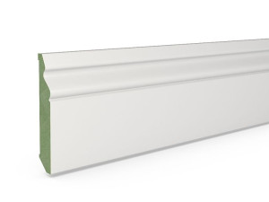 Listwa wilgocioodporna biała MDF F3 Plus wys. 8cm x długość 244cm cokół