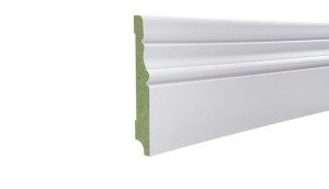 Listwa wilgocioodporna biała MDF F4 Plus wys. 12cm x długość 262cm  cokół