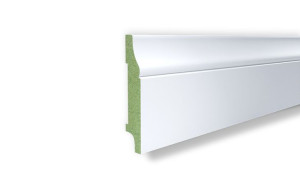 Listwa wilgocioodporna biała MDF F6 Plus wys. 8cm x długość 262cm cokół