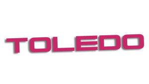 Wycinana naklejka TOLEDO SEAT różowa