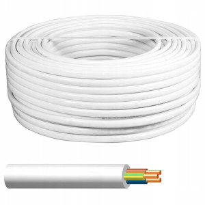 Przewód Kabel Okrągły Drut Ydy Żo 3x 1,5 750v 100m