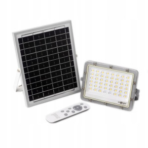 Naświetlacz Solarny Led 50w 4000k + Pilot Ecolight