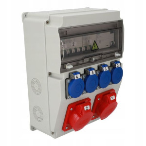 Rozdzielnica ASTAT 539 IP65 2x16A/5P 4x230V SCHUKO IP44 SIEMENS EDO777539