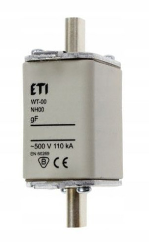 ETI WKŁADKA topikowa BEZPIECZNIK NH00/WT-00 gF 63A
