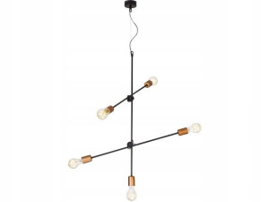 Industrialna Lampa Sufitowa Wisząca Design Zwis 5p
