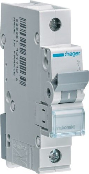 Hager Wyłącznik Nadprąd Mcb 6ka 1p B 16a Mbn116e