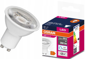 Żarówka LED GU10 4,5W 6500K 350lm 60st OSRAM