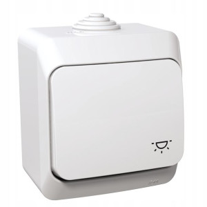 Schneider Cedar+ Przycisk Dzwonek Ip44 Biały