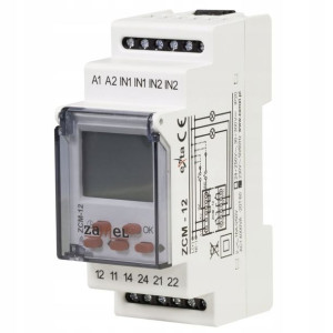 Programator Czasowy 2-kan Tyg 230v Ac Zcm-12 Zamel