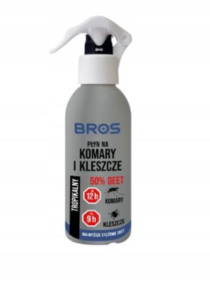 Bros 1762 Płyn Na Komary I Kleszcze 50% Deet 130ml