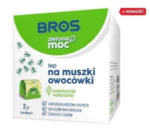 Bros 1824 Zielona Moc Lep Na Muszki Owocówki 2 Szt