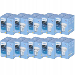 10x Żarówka Led Gu10 4,9w 6500k 120° 550lm Philips