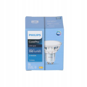 Żarówka CorePro LEDspot MV GU10 4,9W 6500K zimna 550lm 120 stopni Philips