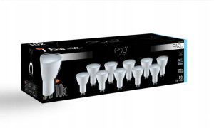 ZESTAW 10x Żarówka LED GU10 7,5W 6500K 700lm EDO