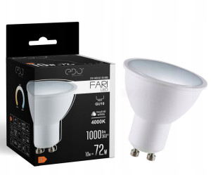 Żarówka LED GU10 10W 4000K neutral 120' 1000lm EDO