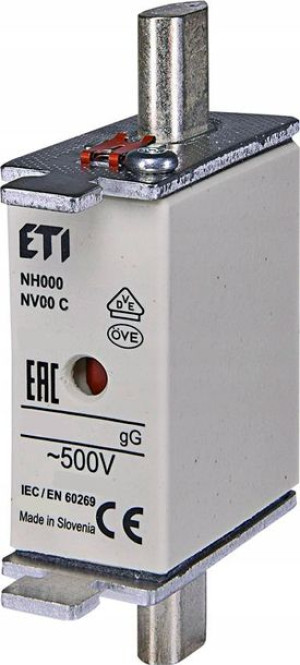 ETI WKŁADKA topikowa BEZPIECZNIK NH00C gG 63A/500V