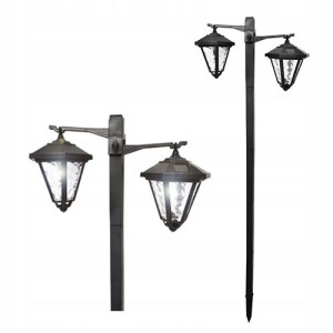 LATARNIA SOLARNA lampa ogrodowa LED 137CM WYSOKA