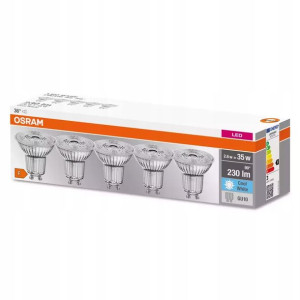 Żarówka Led Gu10 Halogen 2,6w 35w 4000k Osram 5pak