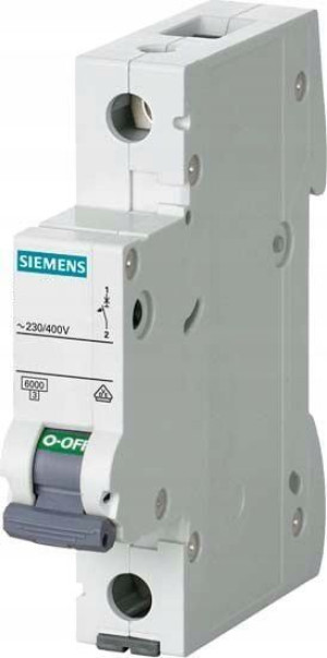 Wyłącznik nadprądowy 5SL6 1P C 6A 6kA AC Siemens