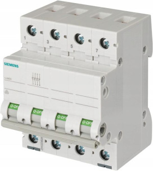 Rozłącznik Modułowy 63a 4p 440v 5tl1463-0 Siemens