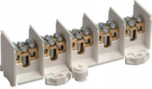 Hager Zacisk Rozgałęźny 5-polowy 25/2x16mm² K46n