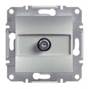 Schneider Asfora Gniazdo SAT końcowe bez ramki aluminium EPH3700161