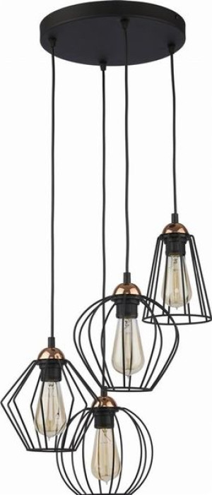Lampa wisząca GALAXY Czarny 4x E27 TK Lighting
