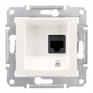 Schneider Sedna Gniazdo Rj45 Kat.5e Stp Krem B/r