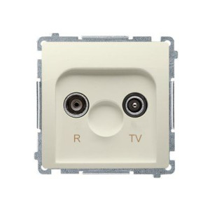 Simon Basic Gniazdo Antenowe R-tv Końcowe Beż