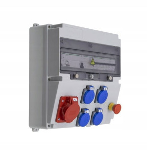 Rozdzielnica ASTAT 397 Plus IP65 16A/5P 4x230V SCHUKO wyzwalacz wzrost. iMX