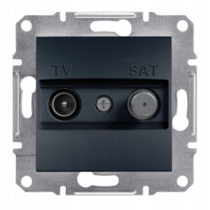 Schneider Asfora Gniazdo TV-SAT końcowe (1dB) bez ramki antracyt EPH3400171