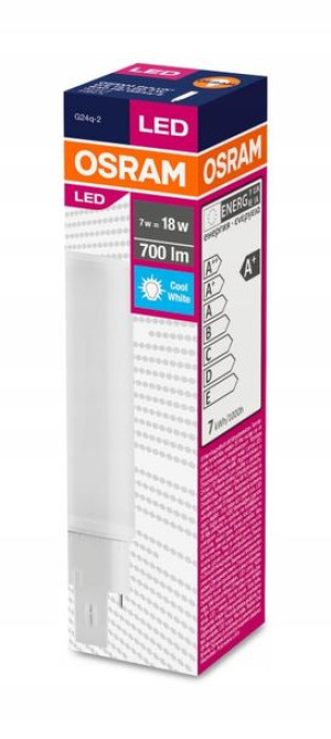 Świetlówka liniowa Osram G24 7W =18W 4000K 700lm