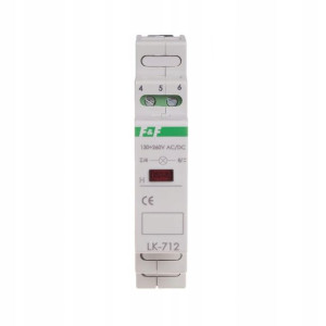F&f Lampka Kontrolna Czerwona Lk-712r 130-260v