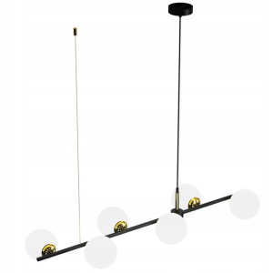 Lampa Wisząca Pop Black/gold 6xe14 Mlp7845 Milagro