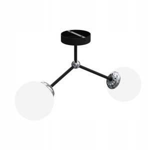 Lampa Sufitowa Joy Black 2xe14 Mlp7527 Milagro
