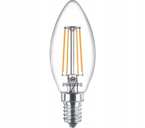PHILIPS ŻARÓWKA LED E14 4,3W 4000K 470lm świeczka
