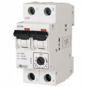 Wyłącznik silnikowy 2P 4kW 6,3-10A Eaton 248398