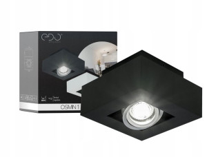 Lampa Sufitowa Plafon Led Natynkowy Oprawa Czarna