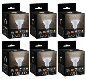 6x Żarówka LED GU10 3,5W 3000K 120' 300lm EDO