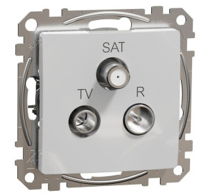 Schneider Design Gniazdo R-tv-sat Końcowe 4db Sreb