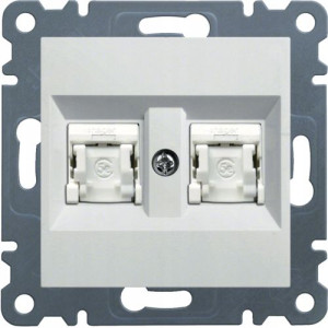 Hager Lumina Gniazdo 2x Rj45 Kat.5e Utp Wl2120