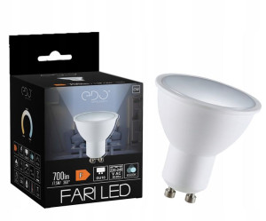 Żarówka FARI LED GU10 7,5W 6500K zimna CW 700lm 120st EDO