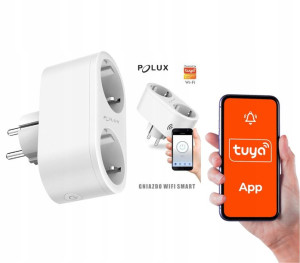 Gniazdo elektryczne Smart WiFi Tuya podwójne