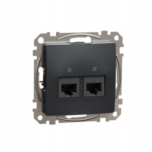 Schneider Design Gniazdo Komputerowe 2x Rj45 Kat5e