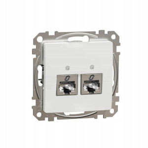 Schneider Design Gniazdo Komputerowe 2x Rj45 Kat.6