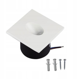 Oprawa Schodowa Led Biała 3w 4200k Kwadrat Vt-1109